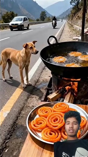 ai dog video short drama एक पप्पी जलेबी उठाके लेके भाग जाता है #aivideo #funny #viralvideo #cute