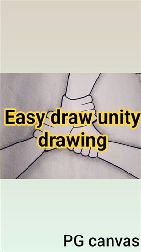 easy drawing tutorial (Unity drawing) #shorts