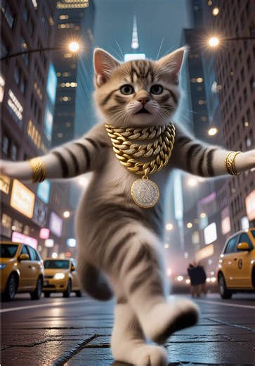 NY Street Dance!💃 #cat #animals #dance