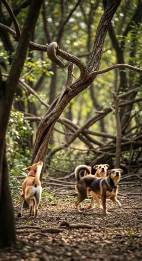 python vs dogs epic showdown you must see #python #dogs #showdown