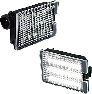 D-Lumina LED License Plate Lights Assembly Compatible with 2014-2024 Dodge Durango Pickup Truck, 6000K White 2-Pieces