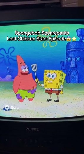 Spongebob & Patrick love their CHICKEN STARS #chickenstars #sora #ai #spongebob