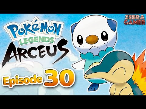 Starter Pokemon! Cyndaquil and Oshawott! - Pokemon Legends Arceus Gameplay Walkthrough Part 30