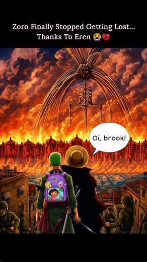 Zoro got lost in the WRONG anime 💀🗺️ #onepiece #anime #shorts
