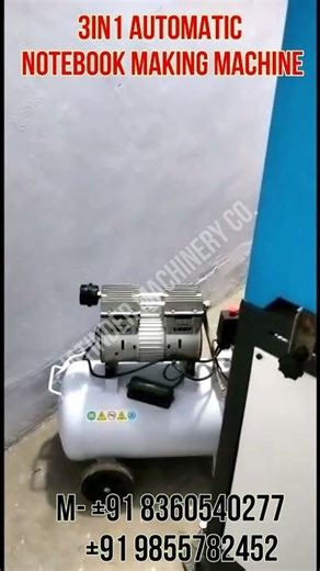 Fully Automatic Notebook Making Machine price in India, 4 in 1 Notebook Making Machine price