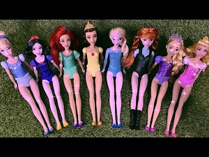 Magical Princess Doll Playset Collection | Frozen Elsa, Anna - Belle, Ariel and more! | ASMR Video