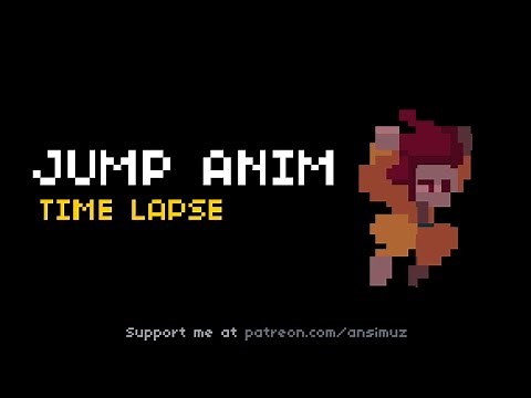 Pixel Art Jump Animation - Time Lapse