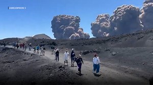 Tourists Flee as Massive Mount Etna Volcano Suddenly Erupts During Holiday