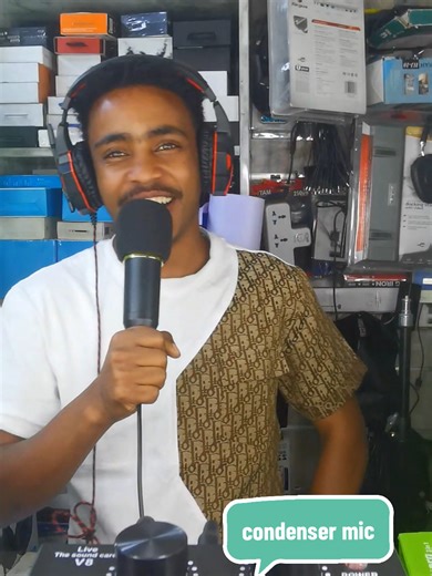 professional condenser microphone #condenser #mic #podcast #accessories #fyp