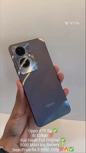 Oppo A79 5g ✅8/128gb 💯Full Fresh Full Original ✅5000 MAH big Battery 🔋 Deal Price-Rs.9,999/-
