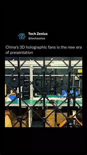 Tech Zenius | china just leveled up reality — with spinning holograms. 🌀👁️‍🗨️ these 3D fan displays create floating visuals that don’t even look real. 📍... | Instagram