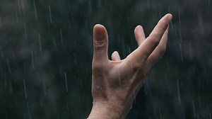 Slow Motion 180fps Closeup: Man's Open Hand Stock Footage SBV-328685171 - Storyblocks