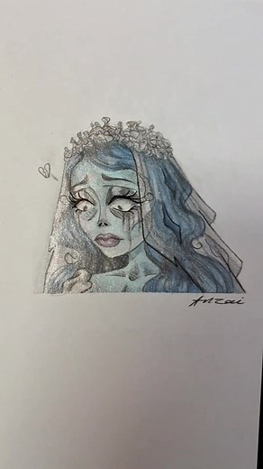 HALLOWEEN 🎃 | #corpsebride #noivacadaver #theotherwoman #drawing