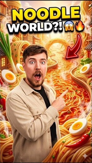 You Won’t Believe This Noodle World Exists! 🍜🔥#AI #NoodleWorld #AiShorts