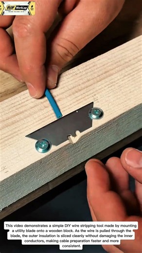 Brilliant Wire Stripping Hack You Need to Try! Fast & Clean DIY Tool