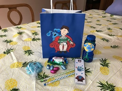 DIY Blue's Clues Birthday Party Kids Goodie Bag Ideas