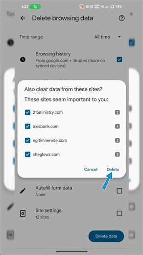 Chrome history Delete Kaise Kare Mobile | Google ki History kaise delete kare |‌ #shorts​ #viral​