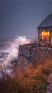 219K views · 8.7K reactions | The Coastal Tea Room in a Storm ⛈️ #cozyhome #cozy #fireplace #cozyvibes | The Cozy Nook | Facebook