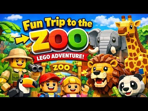 🦁🧱 Fun Trip to the Zoo | Animals Adventure | LEGO Animation