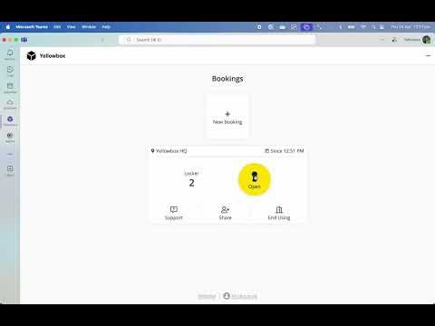 Yellowbox Smart Locker System | Microsoft Teams Demo