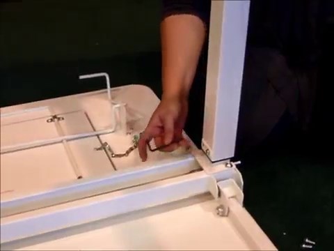 Kangaroo Kabinets Tasmanian Height Adjustable Sewing Table, White