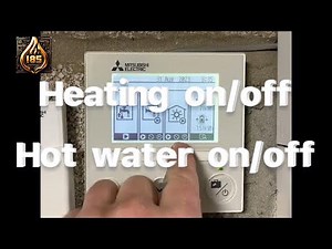 Mitsubishi - How to change hot water or heating from on or off #mitsubishi #heatpump #heating