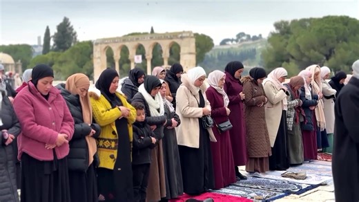 112K views · 5.2K reactions | Muslim worshipers attended the first Friday prayers of Ramadan at Al-Aqsa mosque in Jerusalem, with Israel allowing a limited number of older Palestinians and children from the occupied West Bank to cross into the city | Reuters | Facebook