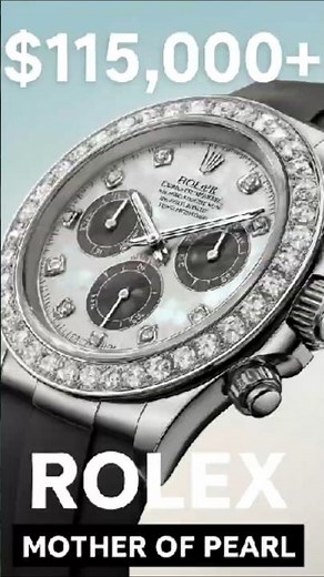 Rolex Daytona 126589RBR | White Gold Luxury Sports Watch with Diamond Bezel & MOP Dial #shorts