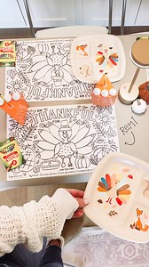 11K views · 5.3K reactions | Easy way to make the kids table extra special ( and keep them busy ) for Thanksgiving this year  comment “ turkey day “ + I’ll send you ’s for everything I’m using for this years table! 﫶✨ #kidsthanksgivingtable #thanksgivingdinner #thanksgivingrecipes #thanksgivingtable #thanksgivingtradition #thanksgiving2024 | sierra.honeycutt | Facebook