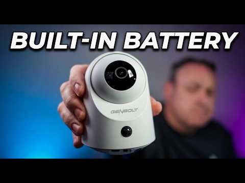 Move this indoor security camera anywhere you want with a built-in battery. GENBOLT baby monitor