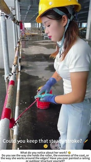 Painting the Rails – A Woman’s Touch on the Job Site 🎨👩‍🎨