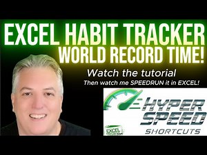 World’s Fastest Excel Habit Tracker Build (Step-by-Step Tutorial + Speedrun Challenge)