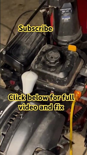 ￼ Snowblower surging fix