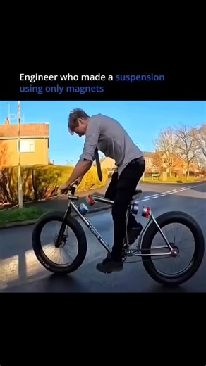 Tech | AI | Future on Instagram: "This suspension system works without springs or hydraulics. Just pure physics. By placing magnets with the same polarity facing each other at the front and back, the system creates a constant repulsion force. As the load changes, the magnets push against each other, absorbing motion and smoothing impacts without physical contact. No friction, no wear, just magnetic force resisting compression. It’s a simple idea with powerful implications. Fewer moving parts, le