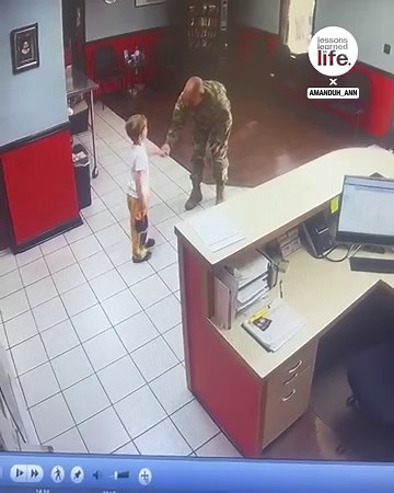 This kid really made this soldiers day 🫡❤️ | Lessons Learned In Life