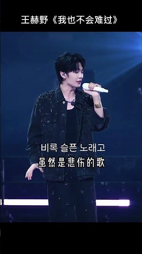 중국 노래#듣기좋은중국노래 #중국남자가수 #王赫野 ＃왕허이에#我也不会难过#감미로운노래#감미로운중국노래#중국노래