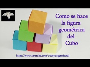 Como hacer la figura geometrica del cubo