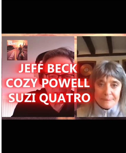 From #therocknbluesexperience with #timcaple and #suziquatro here remember th night at Motown studios she jammed as a teenager with #jeffbeck and #cozypowell
