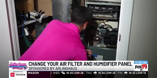 Change your air filter, humidifier panel