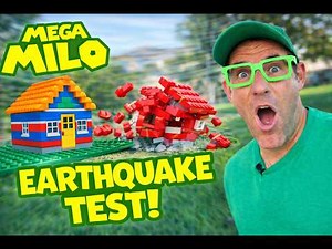 LEGO Earthquake Test! Which House Survives? 🧱🌎 | Mega Milo
