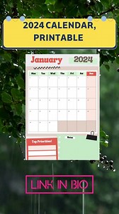 2024 calendar, printable