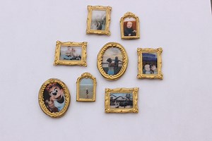 Mini Gold Frame Fridge Magnets With Personal Photos - Etsy