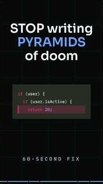 Stop Writing Pyramids of Doom (JS Early Return Trick)