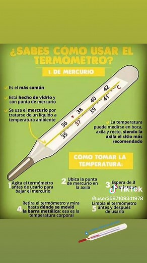 Uso y Manejo del Termómetro de Mercurio en Enfermería