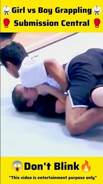 Girl vs Boy Submission… What Just Happened? 😱💪🏻 #grappling #nogi #jiujitsu #mma #shorts