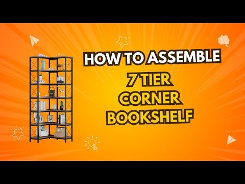 How To Assemble 7 Tier Corner Bookshelf