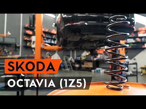 How to change rear springs / coil springs on OCTAVIA 1Z5 [TUTORIAL AUTODOC]