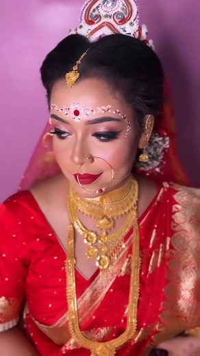9.8K views · 303 reactions | Bride - Triparna ❤️Bridal class starting from 19th March call or whatsapp 090518 39977 for booking | Satabdi Piu Santra's Makeover & Academy an ISO 9001:2015 Certified | Facebook