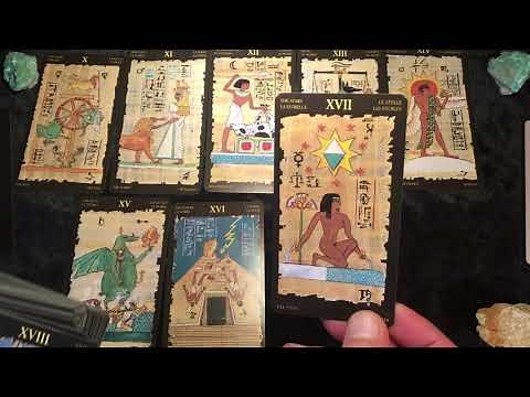 Egyptian Tarot by Lo Scarabeo – Tarot deck review - Egyptian Tarot artwork by Silvana Alasia