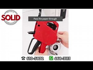 MX550 PRICE GUN TUTORIAL